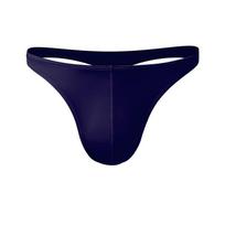 Men's thong low waist U convex elastic tight summer sexy T panties men's ice silk cool breathable T pants sports XL karališkos mėlynos spalvos