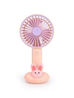Cute Animal Mini Fan USB Rechargeable Handheld Portable Desk Fan With Removable Battery 3 Speeds Silent Airflow For Kids Girls