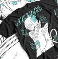 Anime Manga T-shirt Rukia Bleach Zaraki Kenpachi Kurosaki Gift Tee Unisex XXL