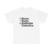 Bears. Beats. Battlestar Galactica. The Office Tee S