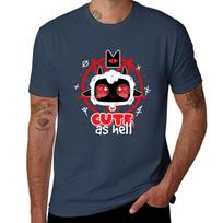 Cute As Hell Tshirt Work Short Sleeve Cotton Top S