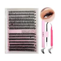 Blakstienų surišimas ir sandarinimas 10 ml individualių blakstienų klijų ir sandarinimo priemonių, ypač stiprios fiksacijos blakstienų priauginimo ir klijų šalinimo 5 ml pincetų rinkinys rožinė