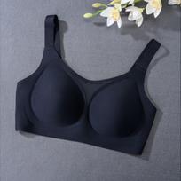 Women Large Breast Minimizer Hollow Out Mesh Seamless Breathable Gathering Bra S juoda