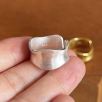 925 Silver Rings For Women Men Fine Jewelry Finger Adjustable Open Gold Shinning Ring For Party Birthday Gift resizable