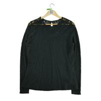 Women's Black Sweater L juoda