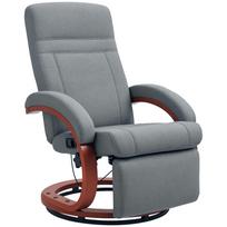 135° Manual Reclining Swivel Chair, with Footrest - Grey 86 x 68 x 100 cm pilka