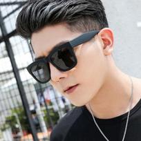 Unisex Square Frame Sunglasses Outdoor Travel Party Stage Performance UV400 Protection Black Gray Lens Black Frame Gray Lens
