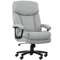 Large Tall Office Chair, 200 kg Load Capacity, Sturdy Construction, Soft Cover, Light Grey 79 x 68.5 x 125 cm