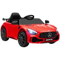 Electric Kids' Car, Mercedes, 3-5 km/h, Remote Control, Light & Music, Red 108 x 67 x 46 cm raudona