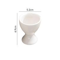 4pcs Ceramic Egg Cup Tall Egg Holder Simple Dining Table Cup Holder Creative Candle Cup Ornaments 4pcs balta