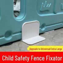 Baby Playpen Folding Fence with Non-slip Suction Cup Base and Buckle Reinforcement. Double-sided Tape [1 pc]