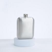 6oz kvadratinė 304 nerūdijančio plieno kišeninė flaska - Nešiojama lauko mini vandens/vyno buteliukas 6oz 170ml
