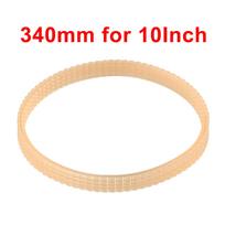 Medžio apdirbimo juostinis pjūklas Variklis Konvejerio juosta V formos briaunota PU 10-12 colių juostinio pjūklo staklių pavaros diržo pakeitimas 340mm 620mm Oranžinė beige