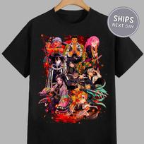 Demon Slayer Anime T-Shirt, Colorful Kimetsu no Yaiba Anime Pillars Graphic Tee Unisex T-Shirt M