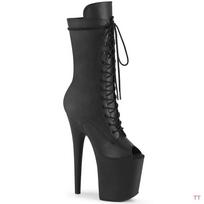 Sexy Super High Boots Peep Toe Pole Dance High Heels Nightclub Model Catwalk Platform Shoes  Party shoes 34 juoda