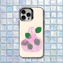 Viduržemio jūros citrinos šviežio vaisiaus dėklas telefonui iPhone 17,16,15,14,13,12,11,Air,X,XR,Pro,Max,Plus Atsparus smūgiams matinis dangtelis iPhone11 gray