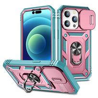 Shockproof Lens Protect Funda For iPhone 16 15 14 13 12 11 Pro Max Plus 13mini Case Armor Ring Stand Cove for iphone X XR XS Max For iPhone 13 mini