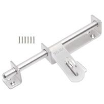 Stainless Steel Door Lock Sliding Bolts Latches Hasp Heavy Duty Garden Shed Sliding Lock for Fence/Wood/Barn Door 8 inch