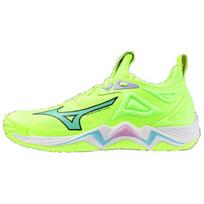 Mizuno Wave Momentum 3 Neo Lime Splish Splash Vyriški sportbačiai Žali Juodi V1GA231286 38.5