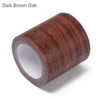 5M/Ritinys Grindų Baldų Renovacijos Kanalo Juosta Medžio Rašto Juosta Remontinė Lipni Juosta 5.7cm x 4.57m-Dark Brown Oak