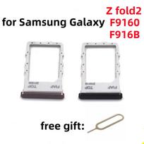 F916U ZFold2 SIM Card Adapter Tray chip slot drawer Holder For Samsung Galaxy Z Fold2 SM-F916N F916B F9160 Replacement Parts juoda