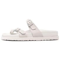 Birkenstock Cross Strap Fashion Versatile Rubber Slide Sandals Unisex Sandals White 1025396 40