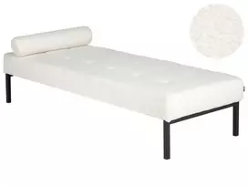 Šezlongas CHINON Boucle baltos spalvos