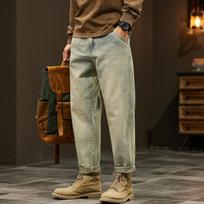Men's Jeans Loose Harem Pants Fashion Baggy Casual Outdoor Work Denim Pants Brand Men's Clothing 28