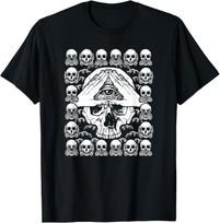 See no, Hear No, Speak no, All Seeing Eye Skull T-Shirt XL