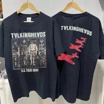 1980 Talking Heads US Tour Black 2 Side Unisex T-shirt S-5XL L