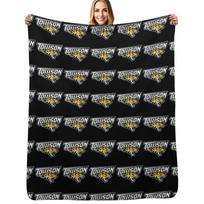 Towson Tigers Throw Blanket Warm Napping Blanket for Office Couch Bed Size: 75*100cm, Weight: 230 GSM