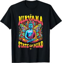Psychedelic Buddha Butterfly Nirvana State of Mind T-shirt XXXL