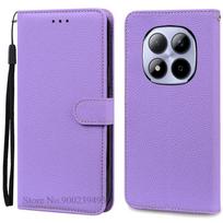 Skirta Redmi Note 15 Pro dėklas Xiaomi Redmi Note 15 4G dėklas Piniginė Odinis atverčiamas dangtelis Skirta Redmi Note 15 Pro Plus 5G dėklas Coque Funda Note 15 4G šviesiai violetinė spalva