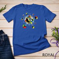 Exploding rubix rubiks rubics cube present gift for kids Unisex T-shirt 11 S