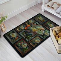 Cichlid Fish Collection Pattern Rug Floor Mat for Living Room or Bedroom Soft and Comfortable Carpet a Gift for Birthday and Holiday. 40x60cm( 15x23in ) įvairiaspalvis