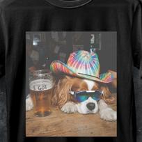 Funny Cavalier King Charles Spaniel Shirt, I Got That Dog In Me Tee, Cowboy Dog T-Shirt, Beer Lover Dog Graphic, Western Country Dog Lover. S