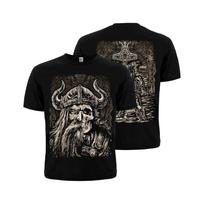 Viking Skull T-Shirt: Thor's Hammer, Nordic Ornament S