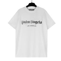 22SS cross-border European and American trendy brand palm angel hot diamond alphabet short-sleeved t-shirt for men and women couples high street loose S balta
