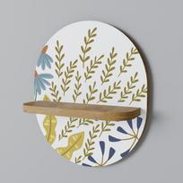 Hello spring oval shelf