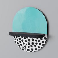 Azure treasure oval shelf black