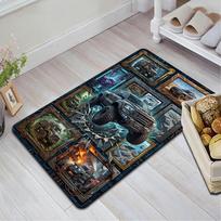 Future Truck Adventures Pattern Rug Floor Mat for Living Room or Bedroom Soft and Comfortable Carpet a Gift for Birthday and Holiday. 40x60cm( 15x23in ) įvairiaspalvis