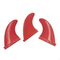 3 Pieces Surfboard Fins Fiberglass Reinforced Style Flexible and Stable Thruster Fin