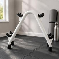 Two Tier Dumbbell Rack Home Gym Friendly Floor RackSaving Weight Organizer