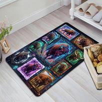 Cyber Buffalo Collection Pattern Rug Floor Mat for Living Room or Bedroom Soft and Comfortable Carpet a Gift for Birthday and Holiday. 40x60cm( 15x23in ) įvairiaspalvis