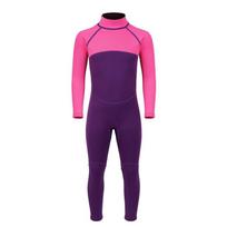 2mm Neoprene Kids Full Wetsuit Diving Swimming Surfing Warmth Protection Youth Size S To XXL Pink Purple Small