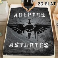 1Pc Warhammer 40K Print Flannel Blanket, High quality Comfortable for All Seasons, Home Decor, Warmth and Comfort, Perfect for Christmas Gifts 80cm x 120cm