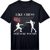 Like Chess But with Puncture Wounds Cool Fencing Performance  Unisex T-Shirt L