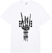 Rock & Roll Skeleton Design Guitar Music Lover Gift Comfort Colors Adult Heavyweight  Unisex T-Shirt S