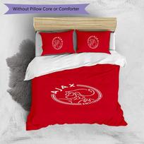 Ajax Amsterdam Pattern Printed 3PCS Bedding Set Soft Skin-Friendly Washable Duvet Cover & Pillowcases Set All Season Bedroom 135cm*200cm