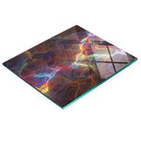 Kitchen Multifunctional Decorative Board Tempered Glass Fractal 60X52 Cm